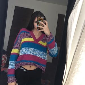 Colorful sweater super soft